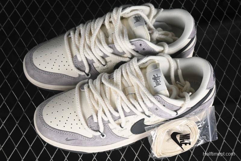 Nike SB Dunk Low Stussy Anniversary Custom Low-Top Casual Skate Shoes - SJ2068-295