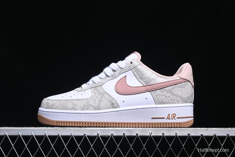 Nike Air Force 1 '07 Low Year of the Snake Themed Low-Top Casual Sneakers - HF2898-100