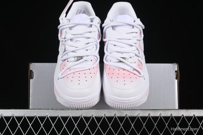 Nike Air Force 1 '07 Low Custom Spray Cherry Blossom Story Low-Top Casual Sneakers - ZH0316-052