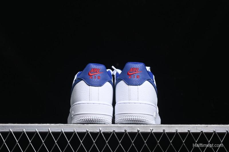 Nike Air Force 1 '07 Low Top Leather Casual Sneakers with Full-Length Air Cushion - CT3839-101