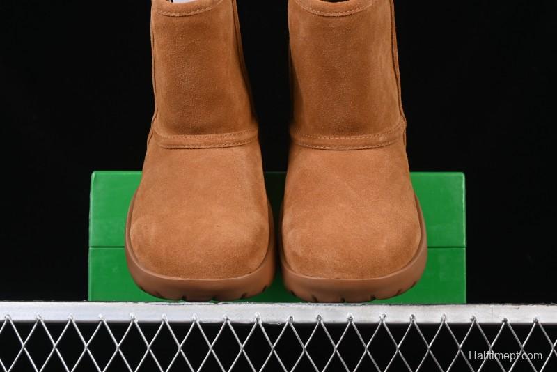 Bottega Veneta Snap Round Toe Slip-On Ankle Snow Boots - 578321