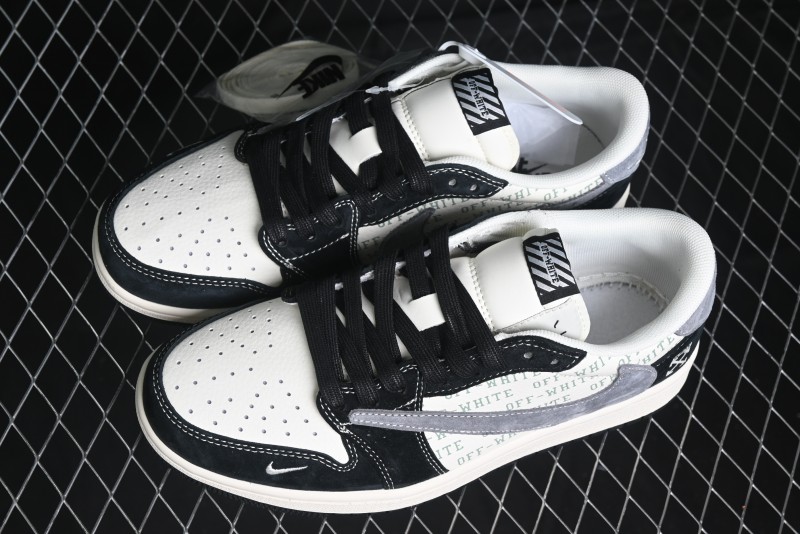 Nike Travis Scott x Fragment Design x Air Jordan 1 Low OG SP Sneakers - SJ2068-108
