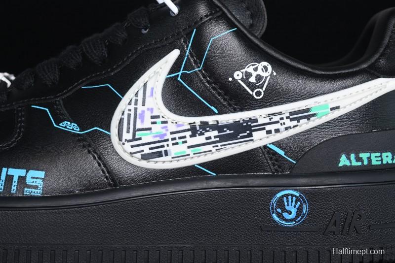Nike Air Force 1 '07 Low Punk Future Cyberpunk Style Casual Sneakers - DV3464-011