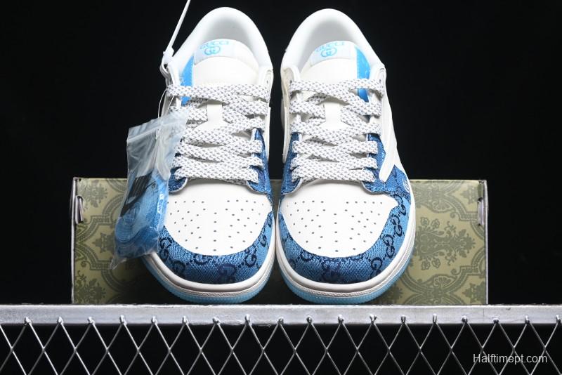 Nike Travis Scott x Fragment Design x Air Jordan 1 Low OG SP AJ1 Retro Sneakers - XZ1658-001