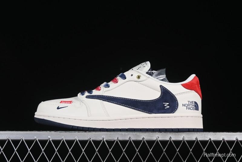 Nike Travis Scott x Fragment Design x Air Jordan 1 Low OG SP AJ1 Low Top Casual Sneakers - FC1688-211