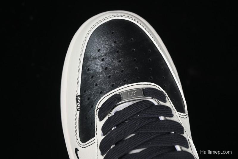 Nike Air Force 1'07 Low The North Face Collaboration Patent Leather Black Stitch Low-Top Casual Sneakers - DM6688-005