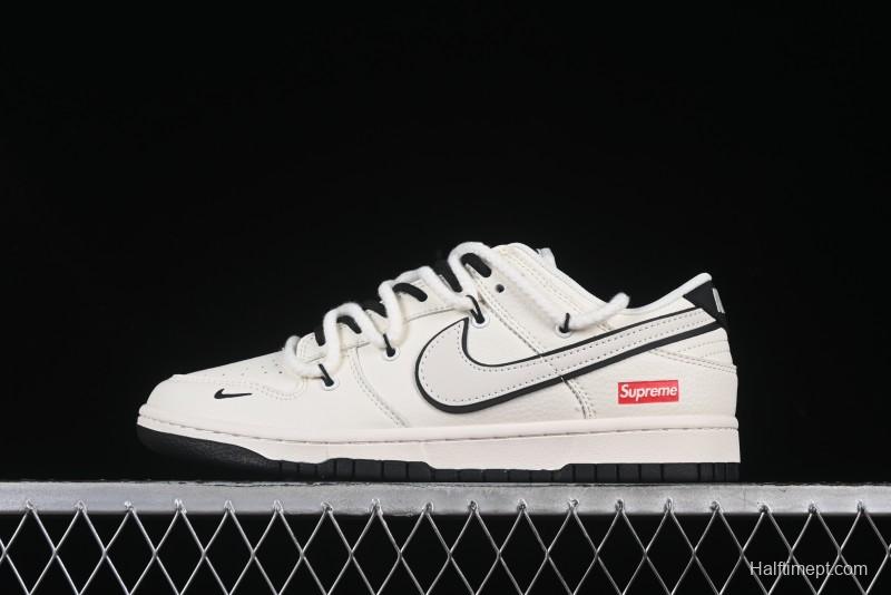 Nike SB Dunk Low Supreme Collaboration Anniversary High-End Custom Low-Top Casual Sneakers - YX5066-259
