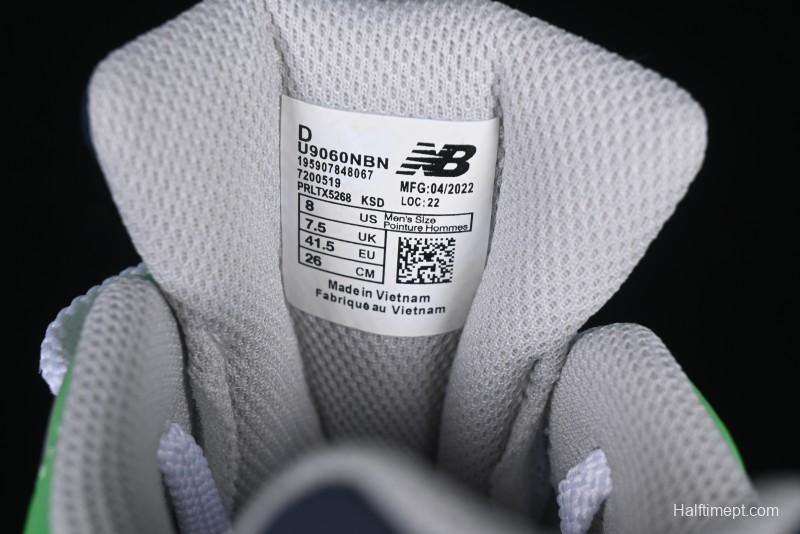 New Balance 9060 Retro Casual Running Sneakers with ABZORB Cushioning Technology - U9060NBN