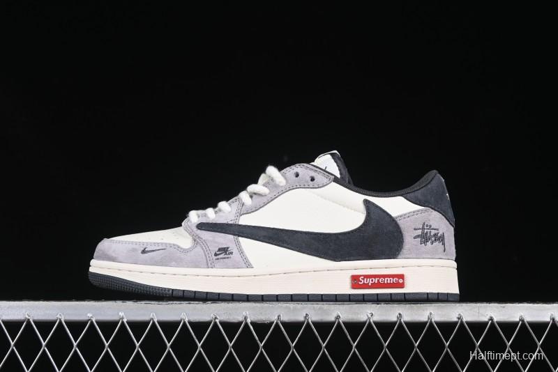 Nike Travis Scott x Fragment Design x Air Jordan 1 Low OG SP AJ1 Sneakers - SJ2068-140