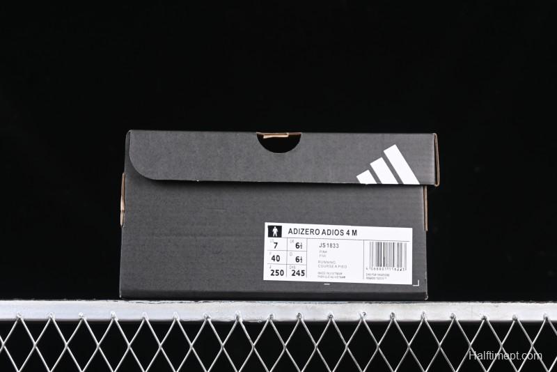 Adidas Adizero Adios 4 M Running Shoes Lightweight Breathable Low-Top - JS1833