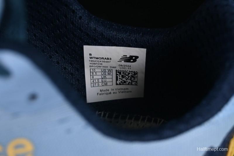 New Balance Fresh Foam X More V3TDS Low-Top Running Shoes with Durable Slip-Resistant Outsole - WTMORAB3