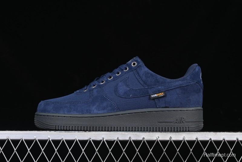 Nike Air Force 1 '07 Low Casual Sneakers in Light Blue with Full-Length Air Cushion - HQ3822-400