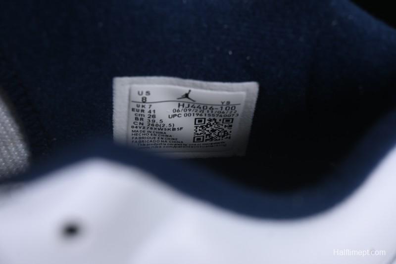 Nike Air Jordan Stadium 90 AJ Casual Sneakers with Midfoot Mesh Panels and Shark Tooth Design - HJ4406-100