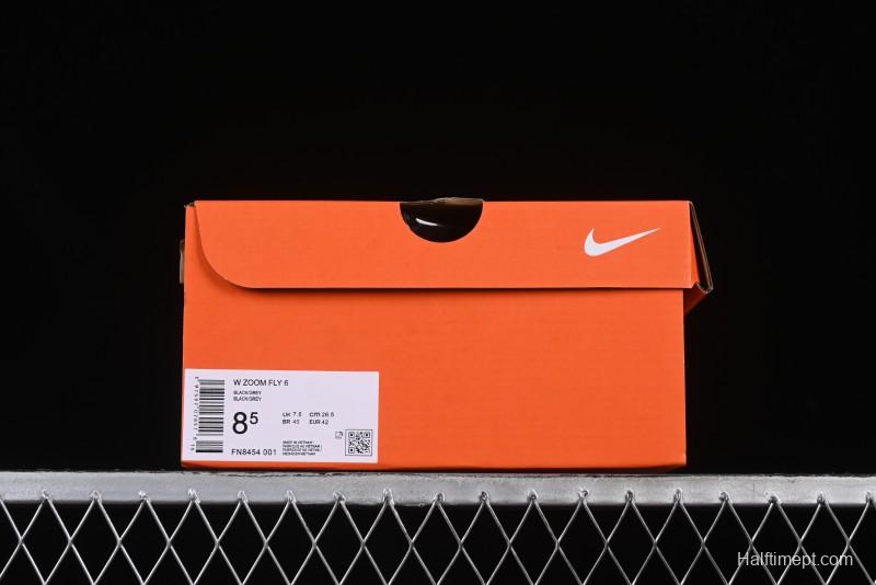 Nike Zoom Fly 6 Lightweight Responsive Running Shoes with Carbon Fiber Plate - FN8454-001