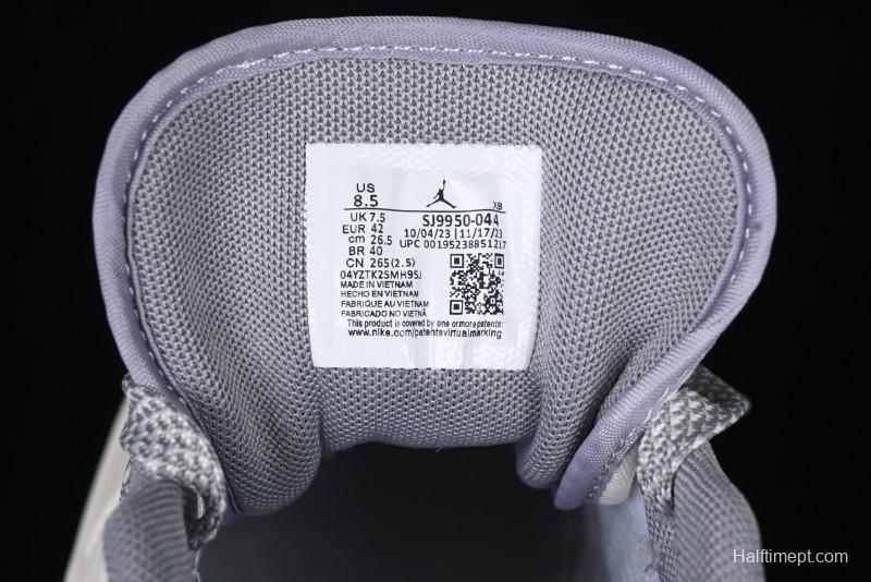 Nike Air Jordan 1 Low Stussy Collaboration - Retro Basketball Shoes in Light Grey - SJ9950-044