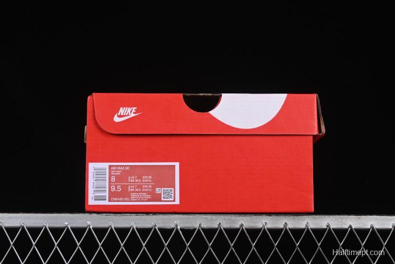 Nike Air Max 90 Retro Running Shoes with Air Cushion - CN8490-001