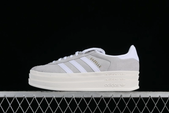 Adidas Originals Gazelle Bold HQ6893 Low-Top Sneakers with Thick Sole for Casual Wear, Slip-Resistant and Durable