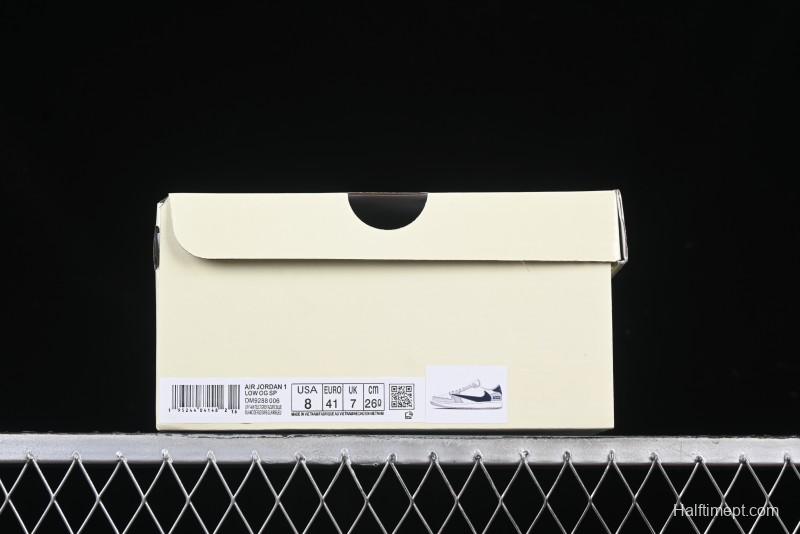 Nike Travis Scott x Fragment Design x Air Jordan 1 Low OG SP AJ1 Supreme Collaboration Sneakers - DM9288-006