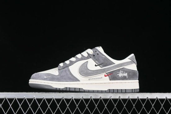 Nike SB Dunk Low Stussy Anniversary Customized Low-Top Casual Skate Shoes - YX5066-252