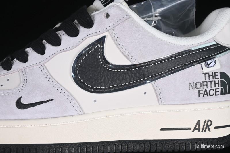 Nike Air Force 1 '07 Low The North Face Collaboration Beige Grey Carbon Black Swoosh Low-Top Casual Sneakers - XZ6188-916