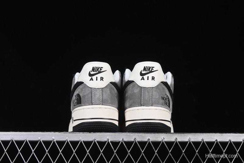 Nike Air Force 1'07 Low The North Face Collaboration Black Beige Grey Casual Sneakers - XZ6188-976