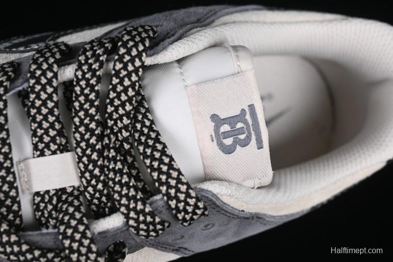 Nike SB Dunk Low Anniversary Edition Customized Sneakers with Grey Swoosh Logo - DJ2024-083