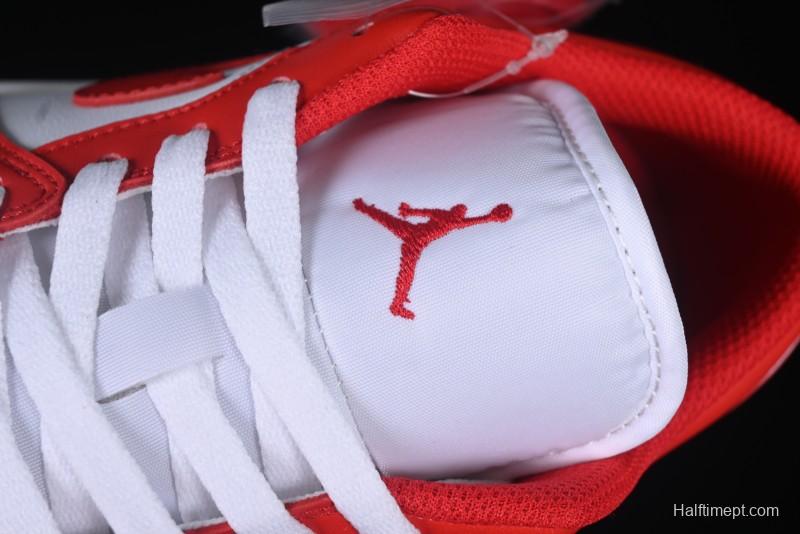 Nike Air Jordan 1 Low AJ1 White Red Casual Sneakers - 553558-166
