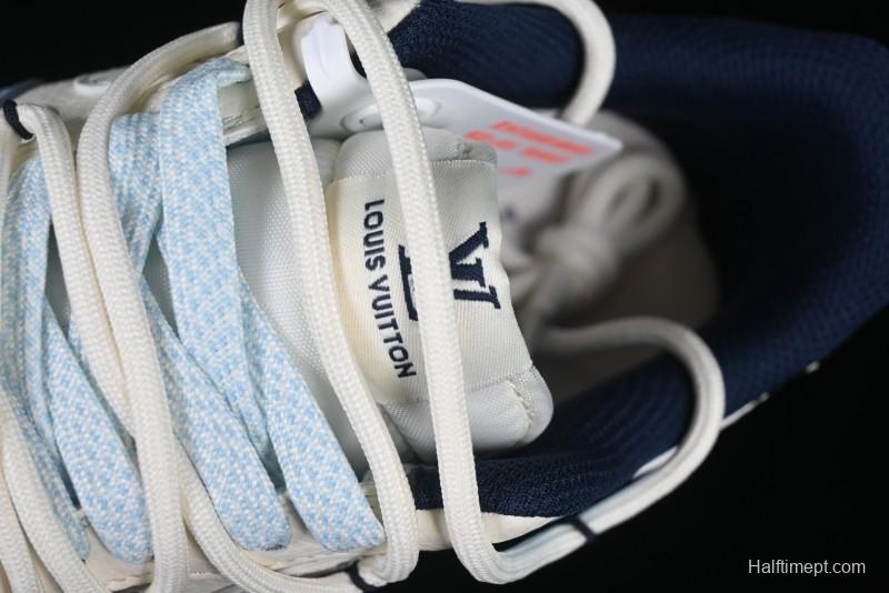 Nike Air Force 1'07 Low LV Collaboration University Blue Drawstring Casual Sneakers - DM6868-058