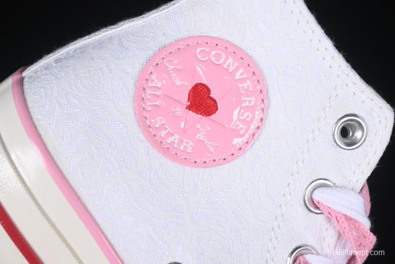 Converse Chuck 70 Valentine's Day Rose High Top Casual Sneakers - A14798C
