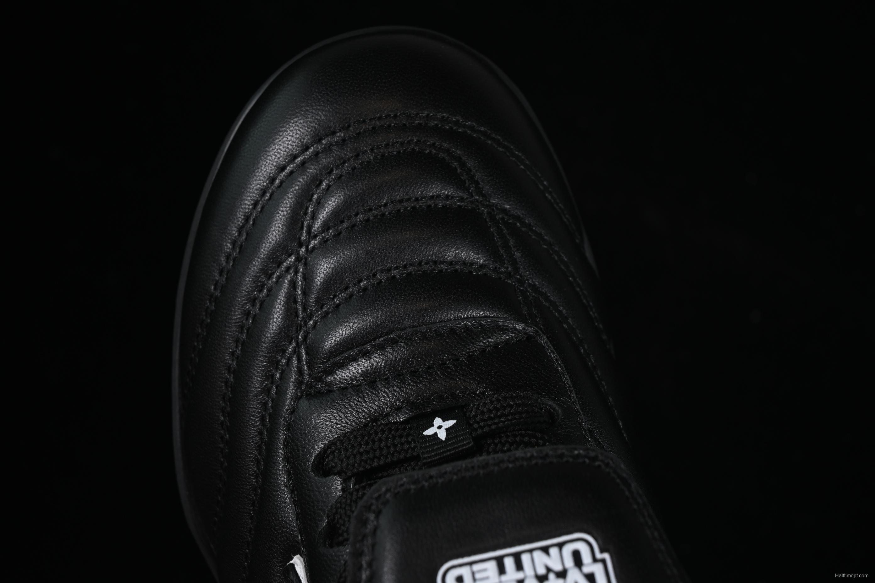 Louis Vuitton Footprint Soccer Low-Top Lifestyle Casual Shoes Round Toe Lace-Up - AJF6