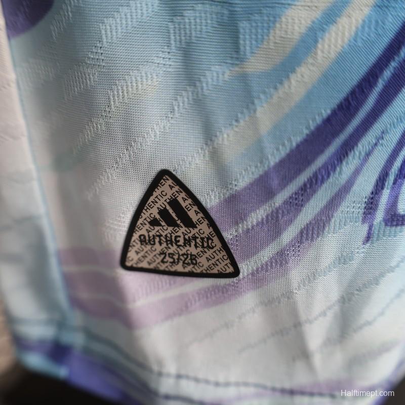 Player Version 2025 Japan Blue Jersey with Owl Design