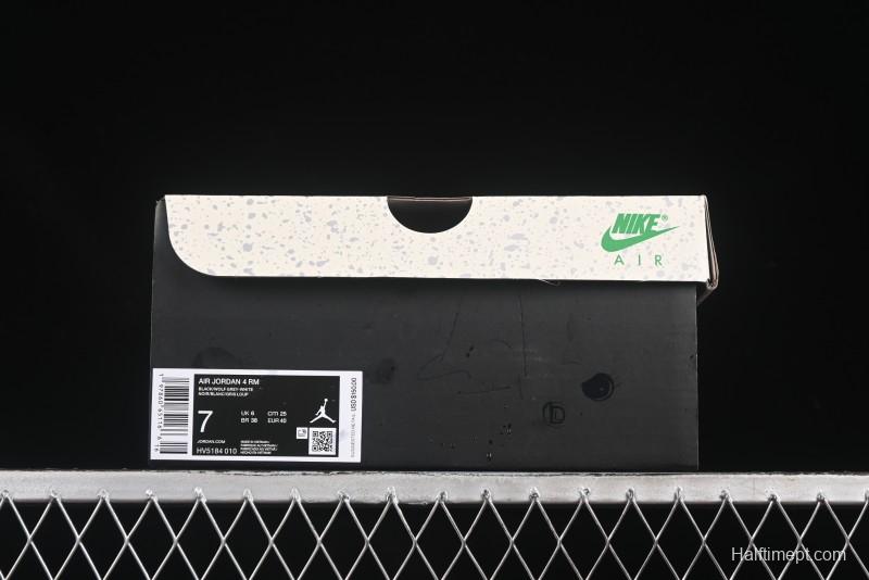 Nike Air Jordan 4 Remastered Sneakers in Black Grey White - HV5184-010