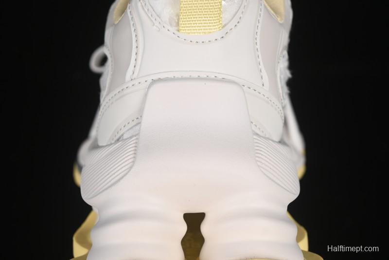 GG-CC Star Same Style Lace-up Hollow Out Dad Shoes with 5cm Height Increasing Sole - G25U9988