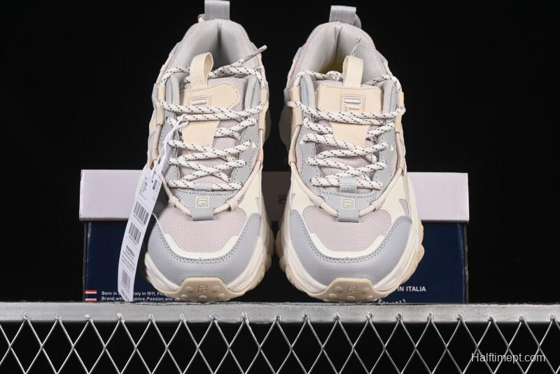 Fila Heritage Fluid Cat Claw 5.0 Vintage Dad Shoes with Lace-Up Design - F12W412105FLV