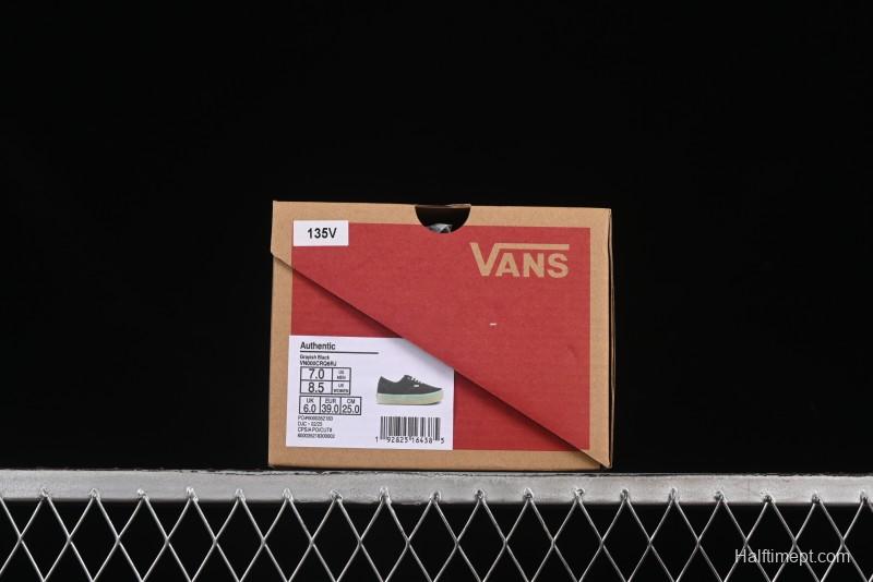 Vans Premium Authentic Suede Retro Sneakers with Translucent Rubber Sole - VN000CRQ6RJ