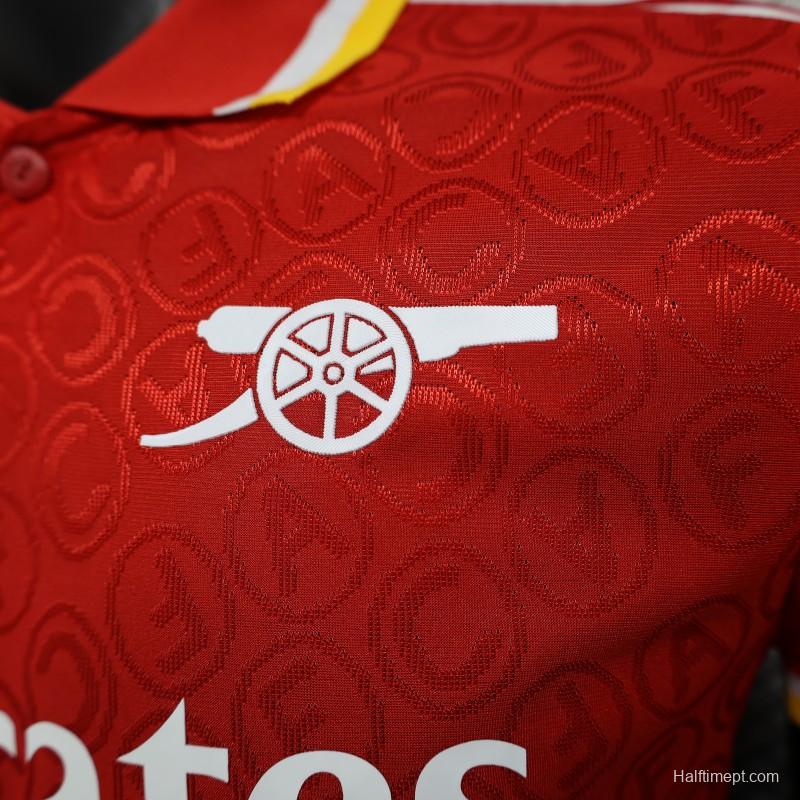 Player Version 25/26 Arsenal RED POLO Jersey