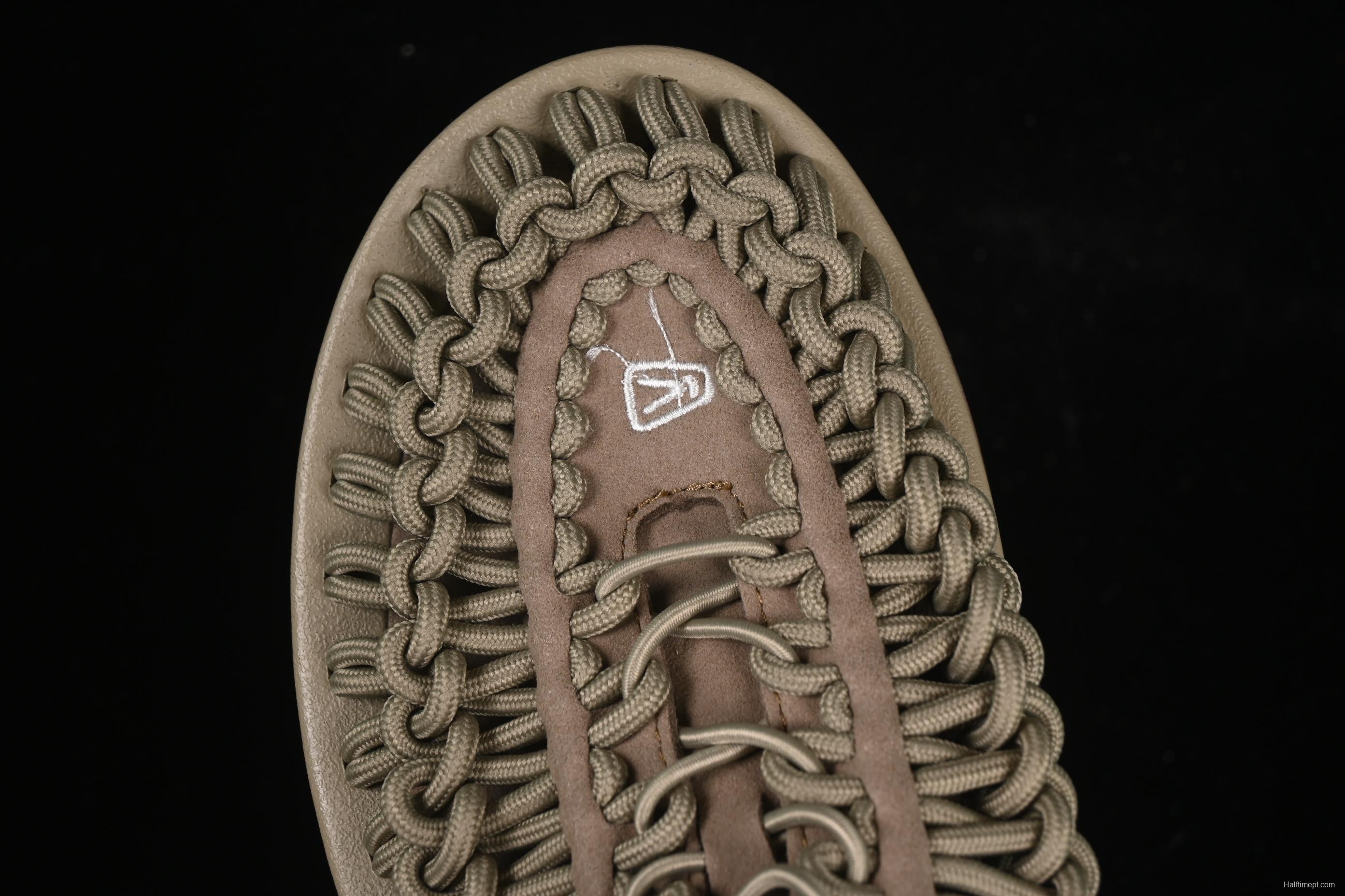 Keen Uneek Flat-M Woven Elastic Strap Outdoor Water Sports Sandals - 1025169 CORNSTALK