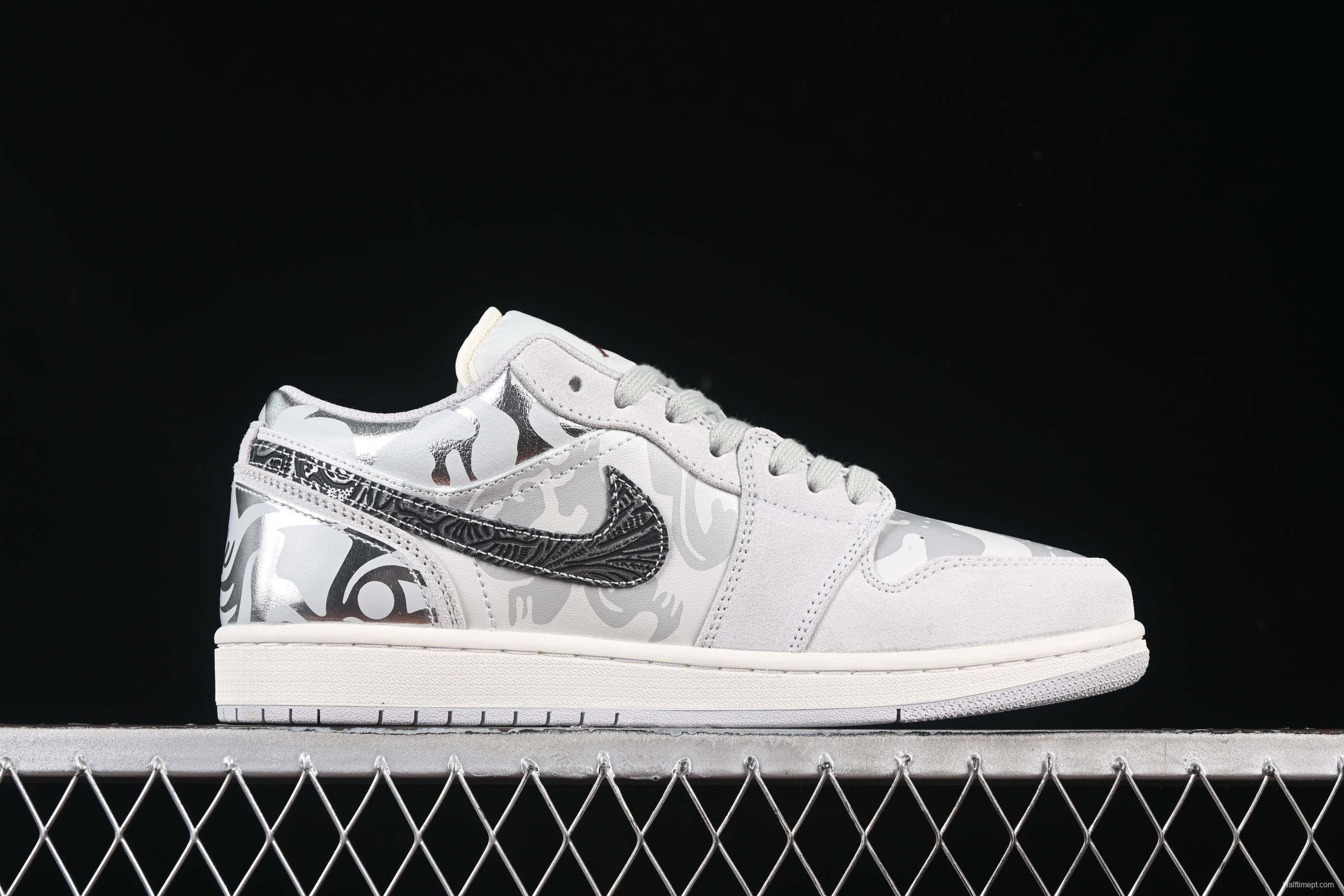 Nike Air Jordan 1 Low AJ1 Panda Mischief CNY Playful Dragon Low-Top Casual Sneakers - HF1567-200