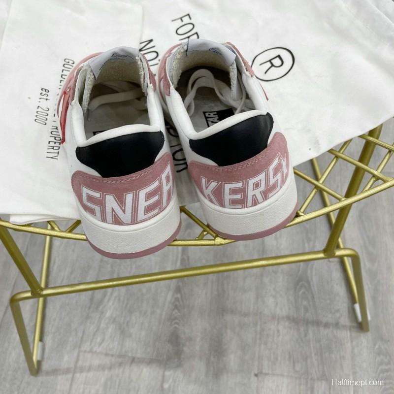 2024 Unisex GGDB White Pink Red Leather Suede Sneakers MJ00260
