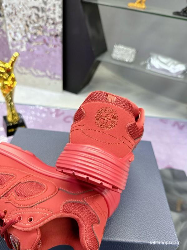 2024 Unisex Dior Red Mesh Technology Fabric B30 Sneakers Collaboration MJ00330