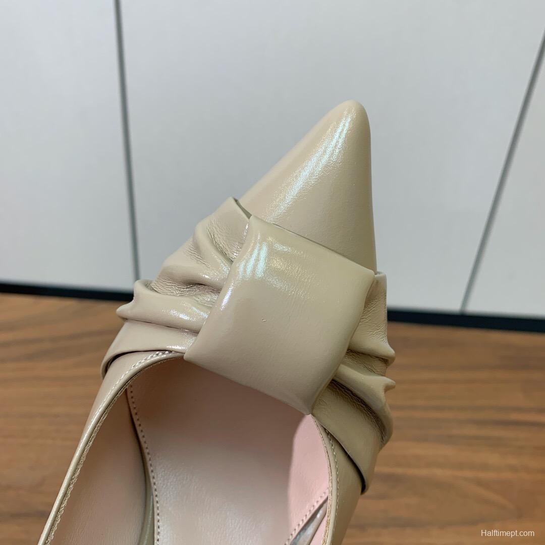 2025 Women Gianvito Rossi Beige Leather Pumps KFY00300