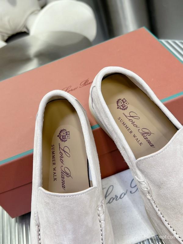 2025 Men LP Beige Suede Loafers