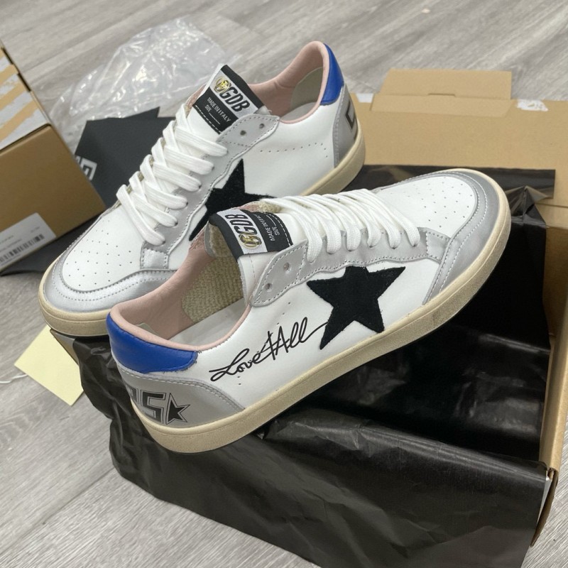 2024 Unisex GGDB White Grey Blue Leather Sneakers MJ00260