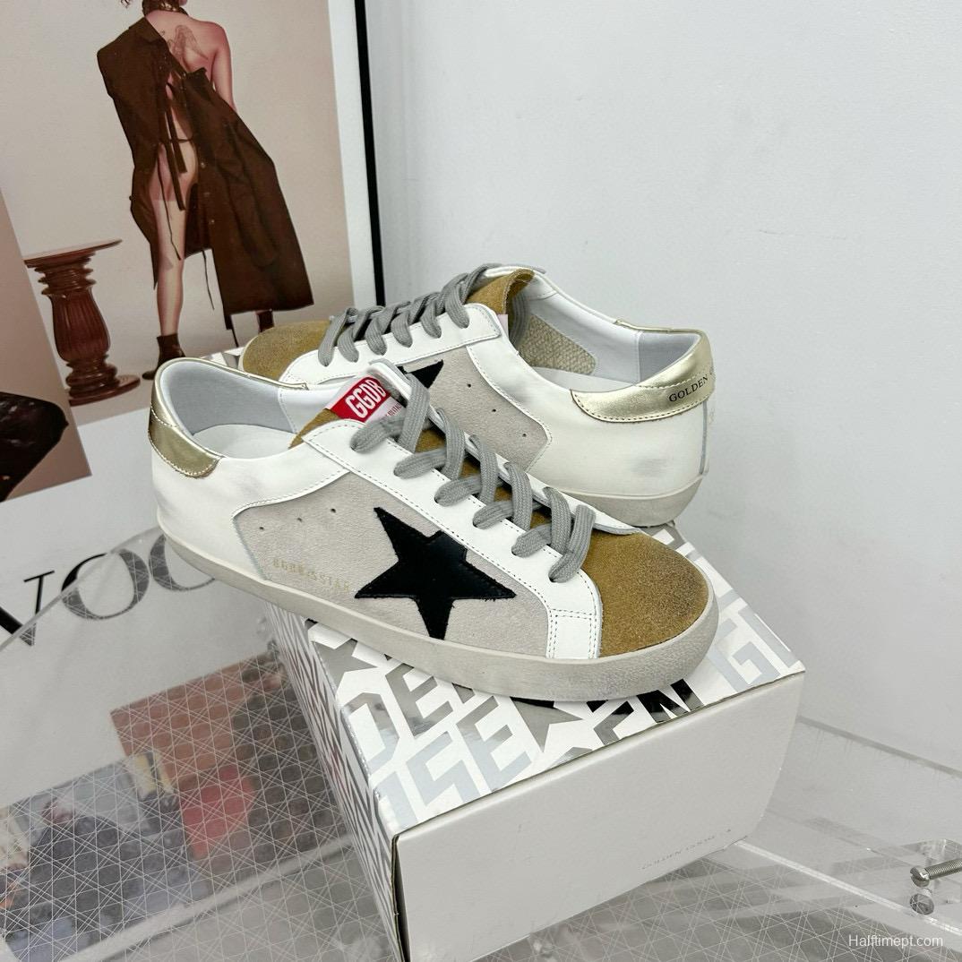 2025 Women GGDB White Black Beige Leather Suede Sneakers