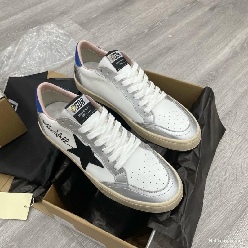 2024 Unisex GGDB White Grey Blue Leather Sneakers MJ00260