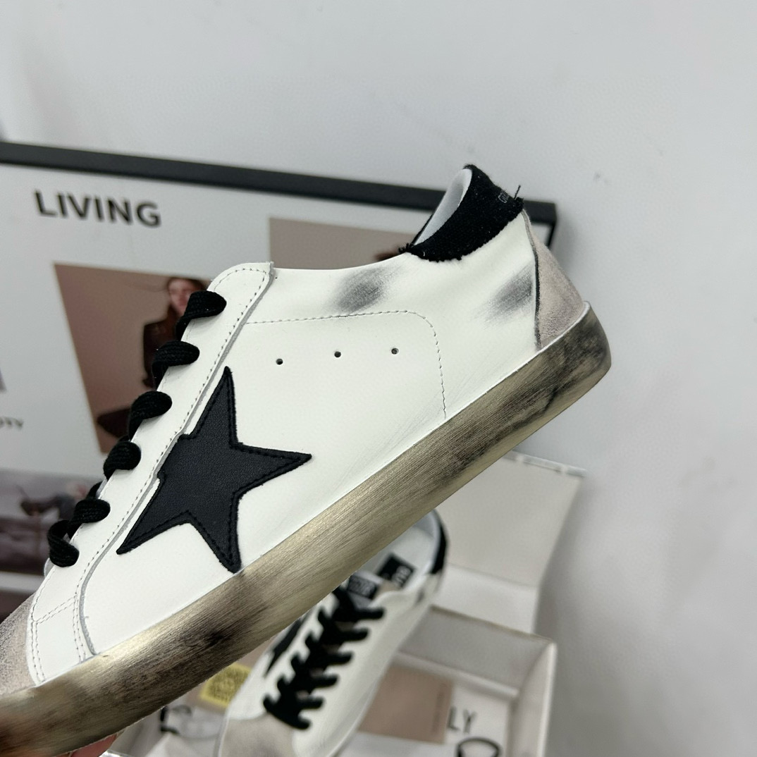 2025 Men GGDB White Black Leather Suede Sneakers SUPER STAR