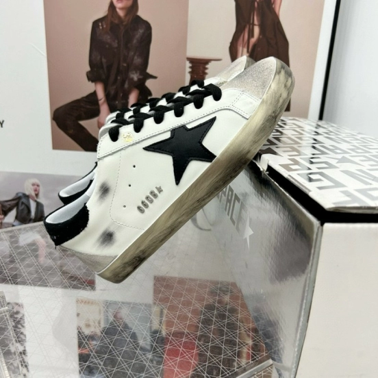 2025 Men GGDB White Black Leather Suede Sneakers SUPER STAR