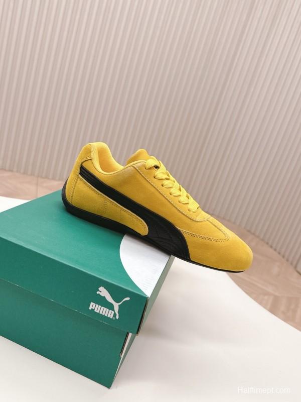 2025 Women Puma Yellow Suede Speedcat Sneakers LY00280
