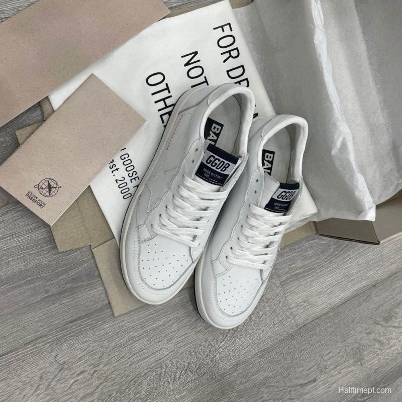 2024 Unisex GGDB White Leather Sneakers MJ00260