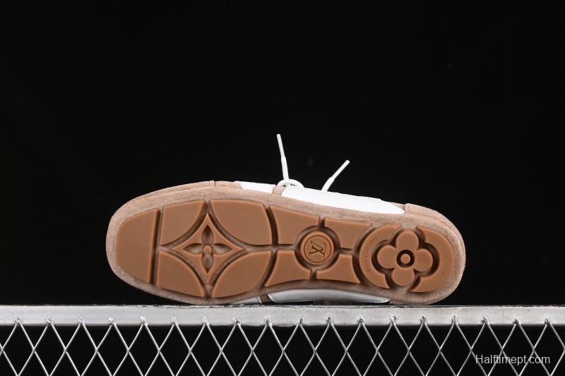 Louis Vuitton Sneakerina Round Toe Lace-Up Ballet Style Flat Training Shoes - N.F6